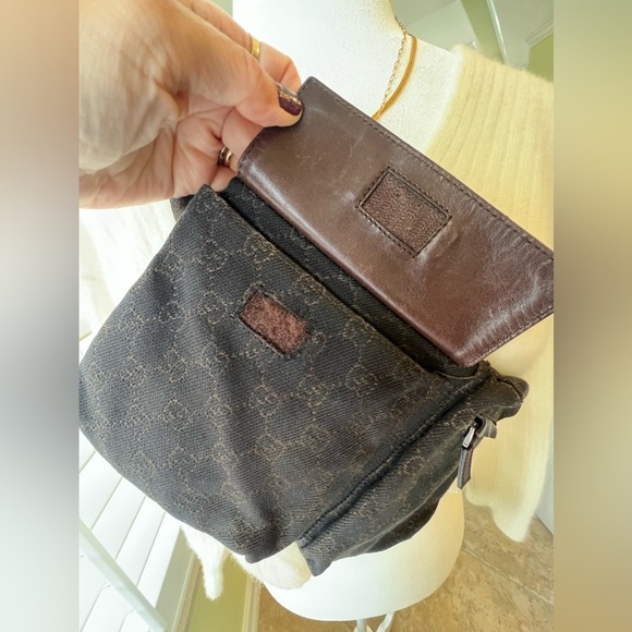 Gucci bum bag brown vintage authentic, non binary, gender fluid - Picture 11 of 11